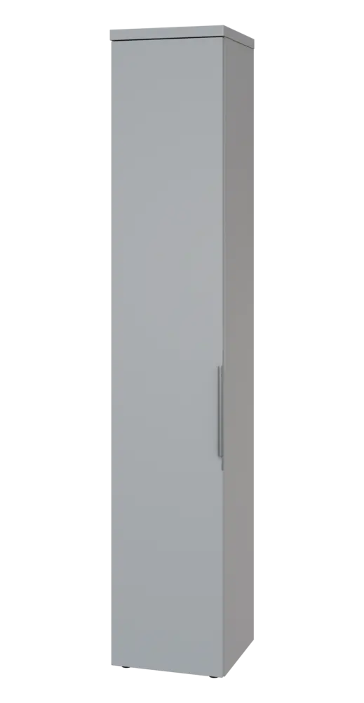 SIN 6 - 4D kancelářská skříň, 1-dveřová, levá, 2170x400x400, šedá